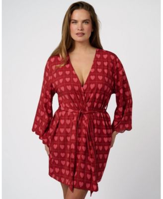 Women's Scallop Sleeve Robe