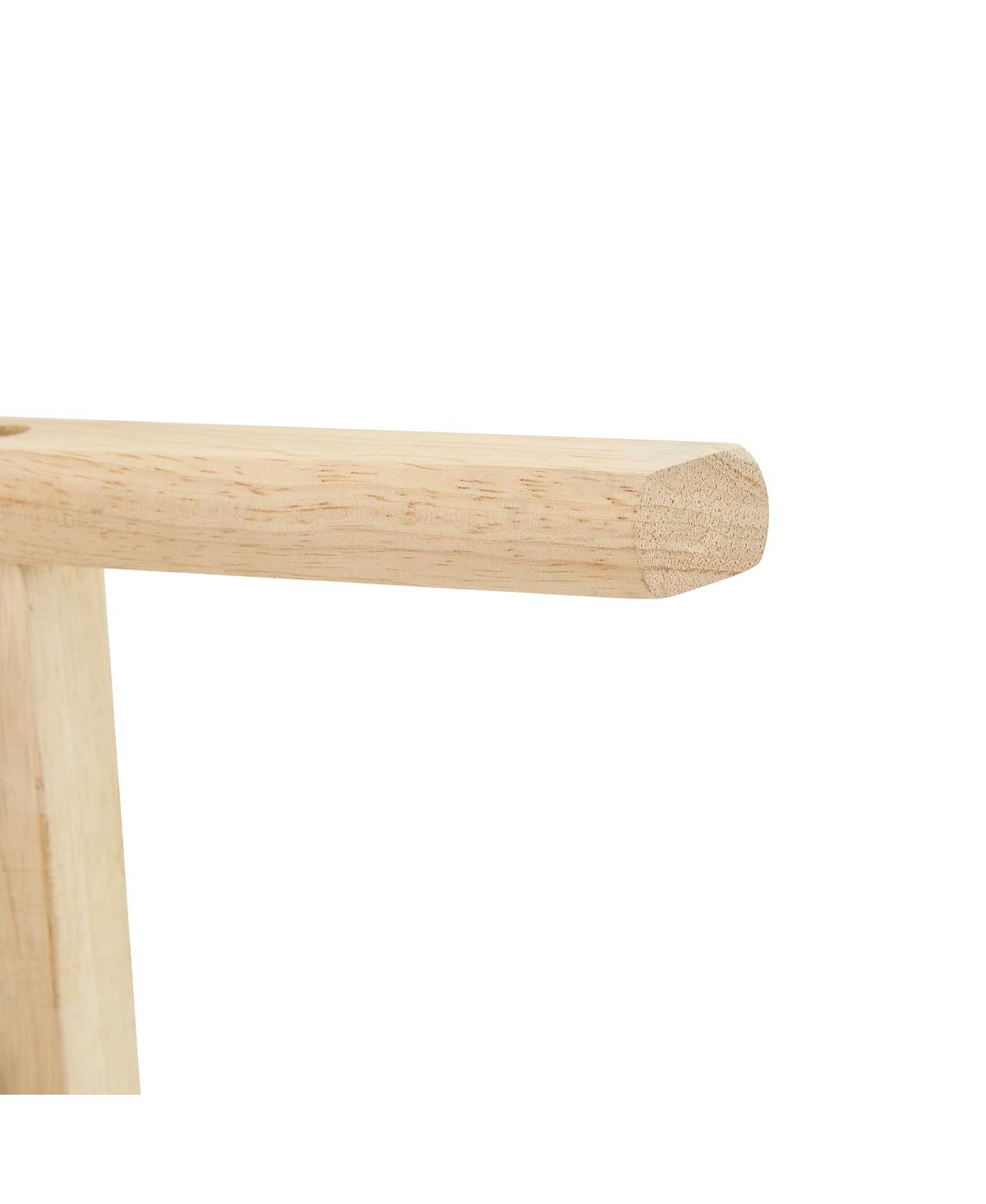 Streamdale Furniture Solid Wood 2-Tier Coffee Table with Storage Shelf