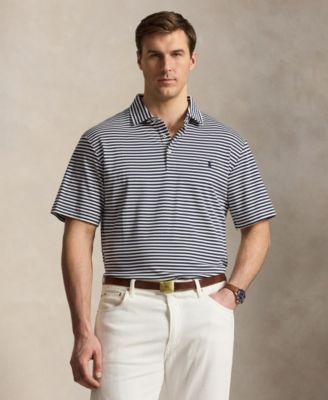 Men's Big & Tall Striped Polo Shirt