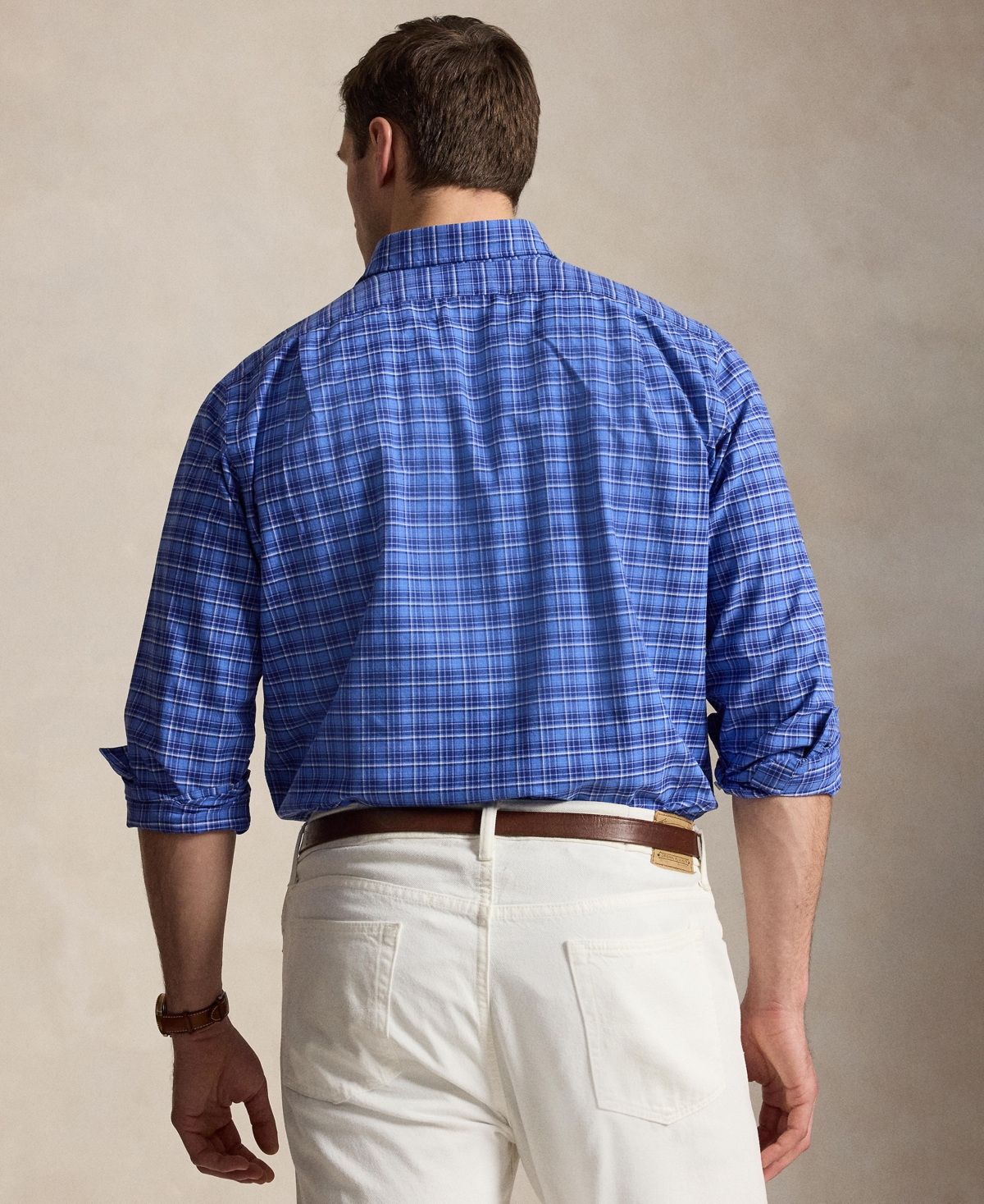 Polo Ralph Lauren Men's Big & Tall Plaid Oxford Shirt