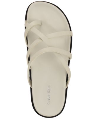 Women's Helden Leather Strappy Flat Footbed Sandals