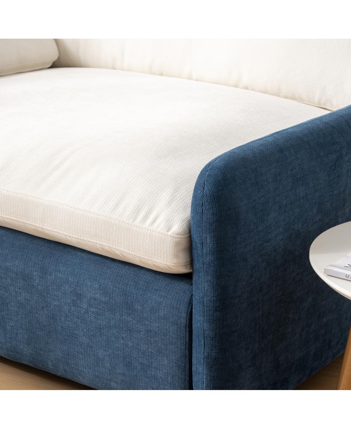 Streamdale Furniture Oversized Chenille Sofa Chair, Wide Seat Accent Chair, Modern Upholstered Armchair