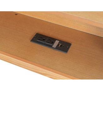 Full Size Wood Daybed with Trundle, Storage, Charging Station