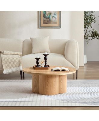 Round Modern Coffee/Accent Table for Living Room/Office/Bedroom