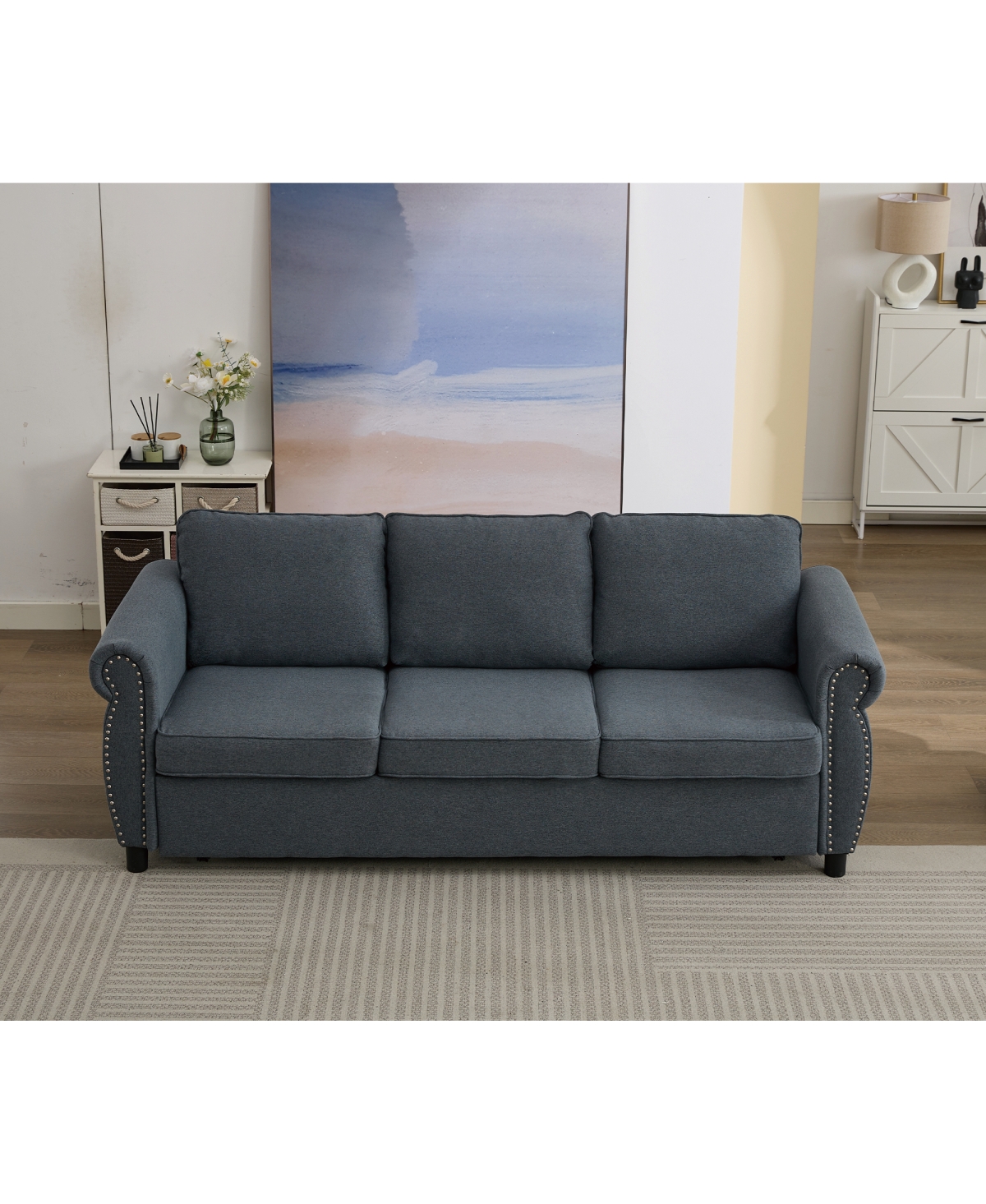 Streamdale Furniture 2-in-1 Queen Convertible Sleeper Sofa Bed, Pull Out Couch Bed