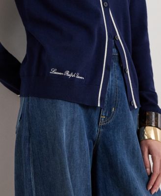 Women's Crewneck Cardigan Sweater