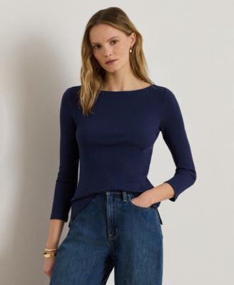 Women's Slim Fit Boat Neck Top