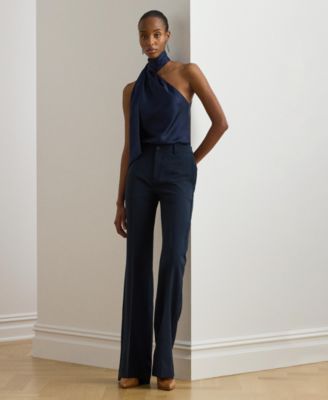 Women's Halter Neck Tie Detail Top