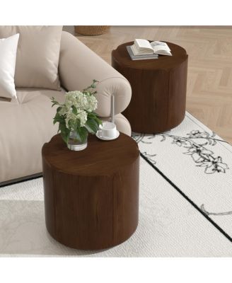 Set of 2 Outdoor Round Side Table