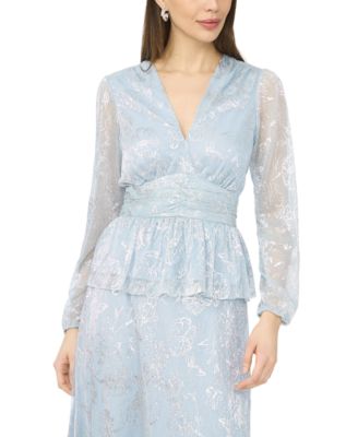 Women's V-Neck Long-Sleeve Top