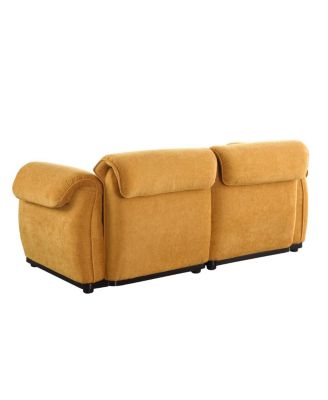 68.5" L Modular Chenille Sofa with Iron Frame