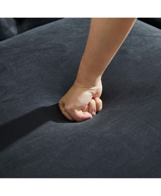 Streamdale Velvet Chesterfield sofa with copper stud detailing & tufted buttons