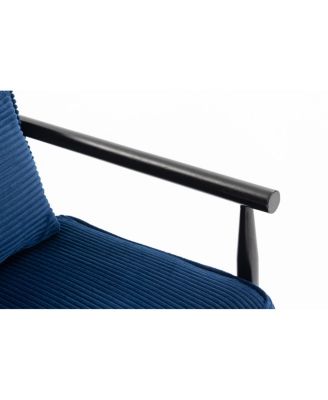 Storage Chair, Mid Century Modern Accent Chair with Wood Frame