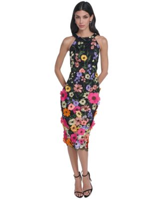 Eliza J Women's 3D Floral Sheath Dress - Macy's