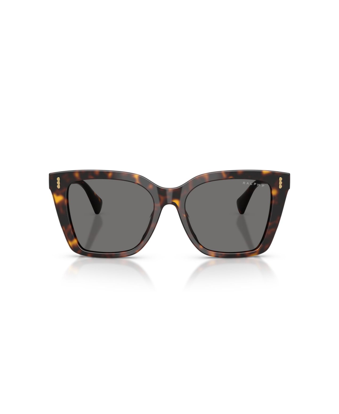 Женские солнцезащитные очки Ralph by Ralph Lauren Square Polarized Sunglasses, RA5349U, цвет: Блестящий тёмный гавана — фото 5
