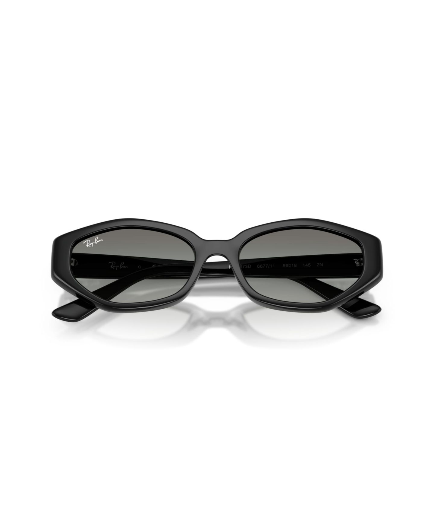 Солнцезащитные очки Ray-Ban Unisex Sunglasses, RB4473D, цвет: Чёрный — фото 5
