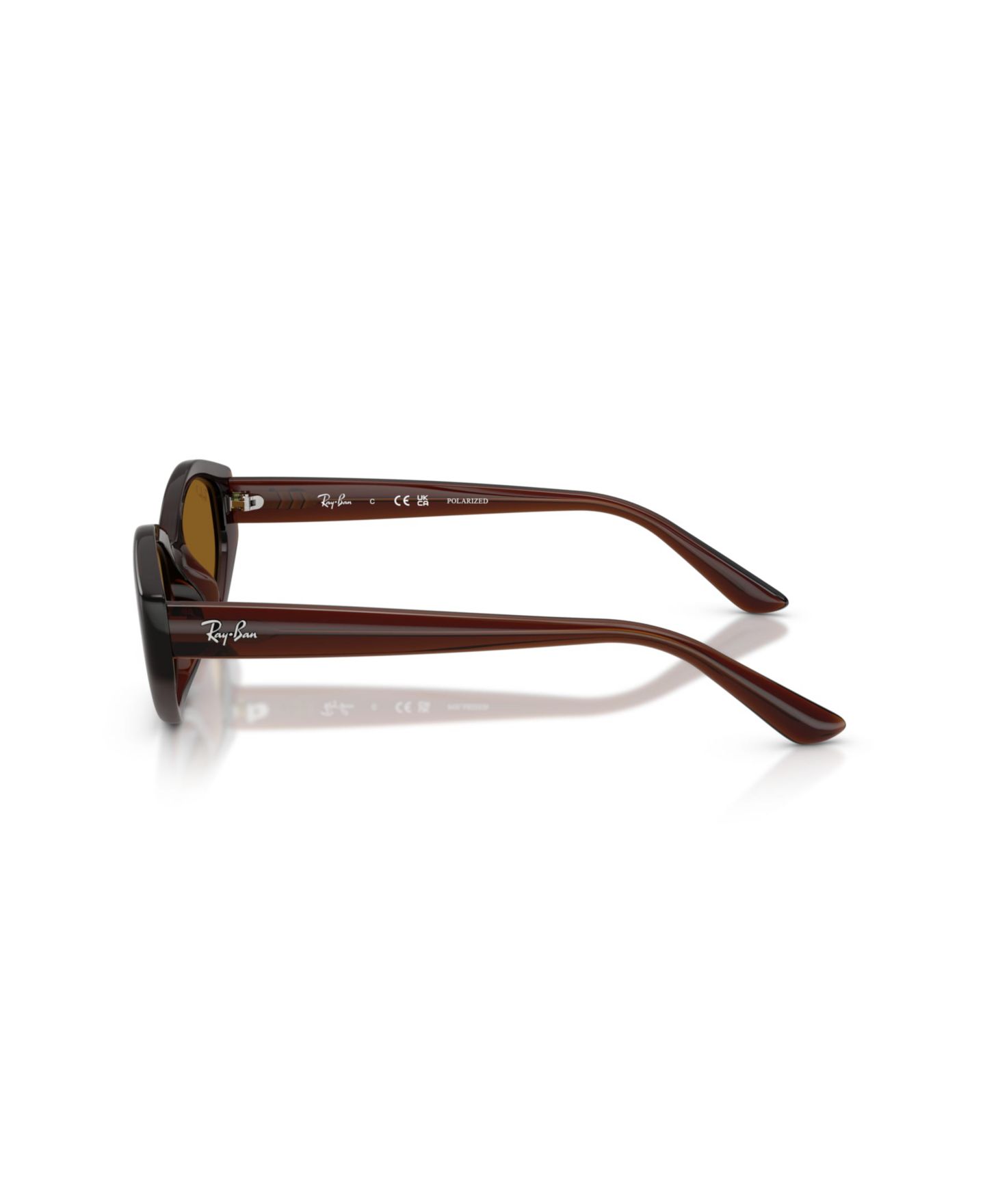 Солнцезащитные очки Ray-Ban Unisex Geometric Polarized Sunglasses, RB4473D, цвет: Тёмный коричневый — фото 3
