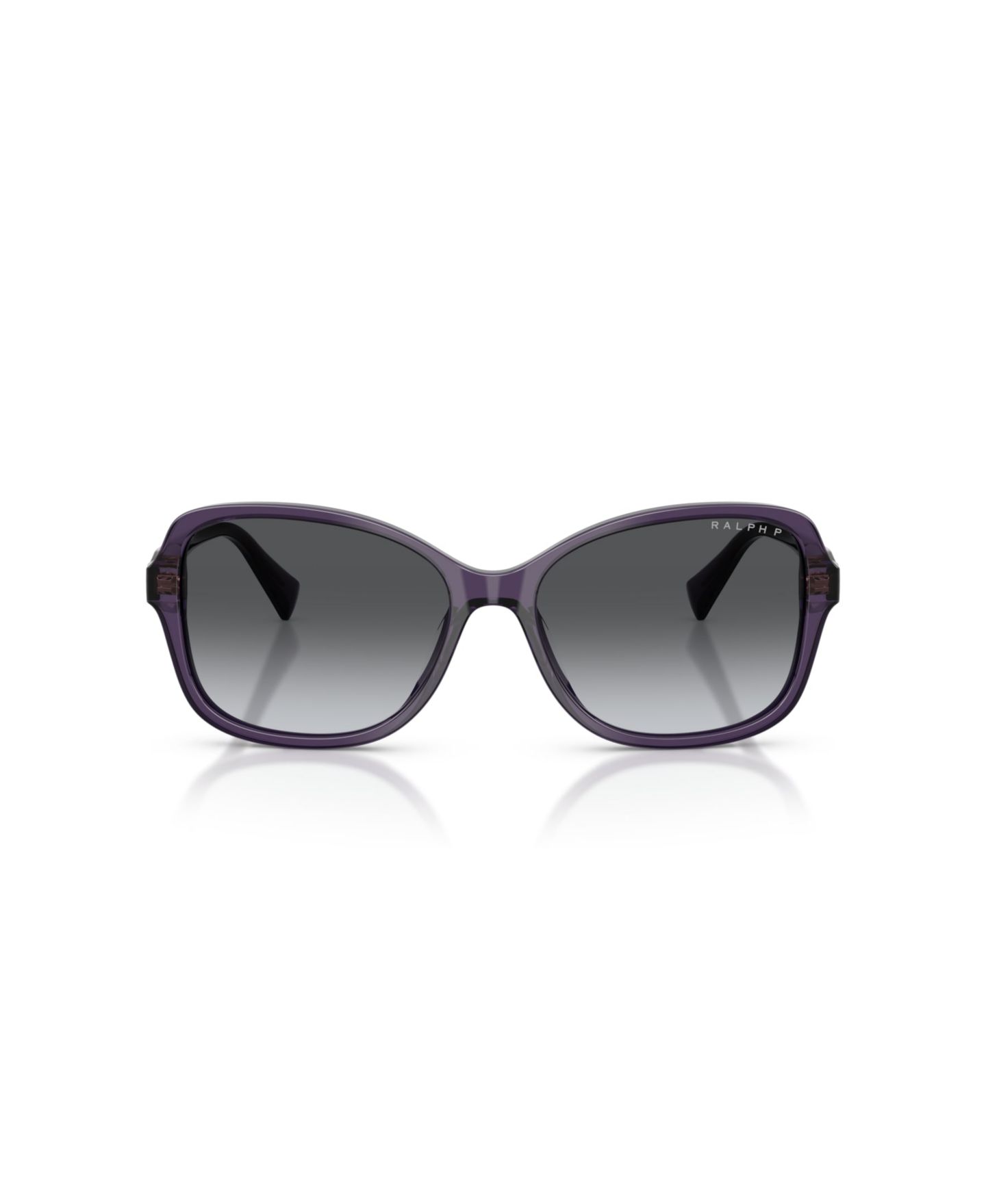 Женские солнцезащитные очки Ralph by Ralph Lauren Square Polarized Sunglasses, RA5351U, цвет: Синий прозрачный — фото 2