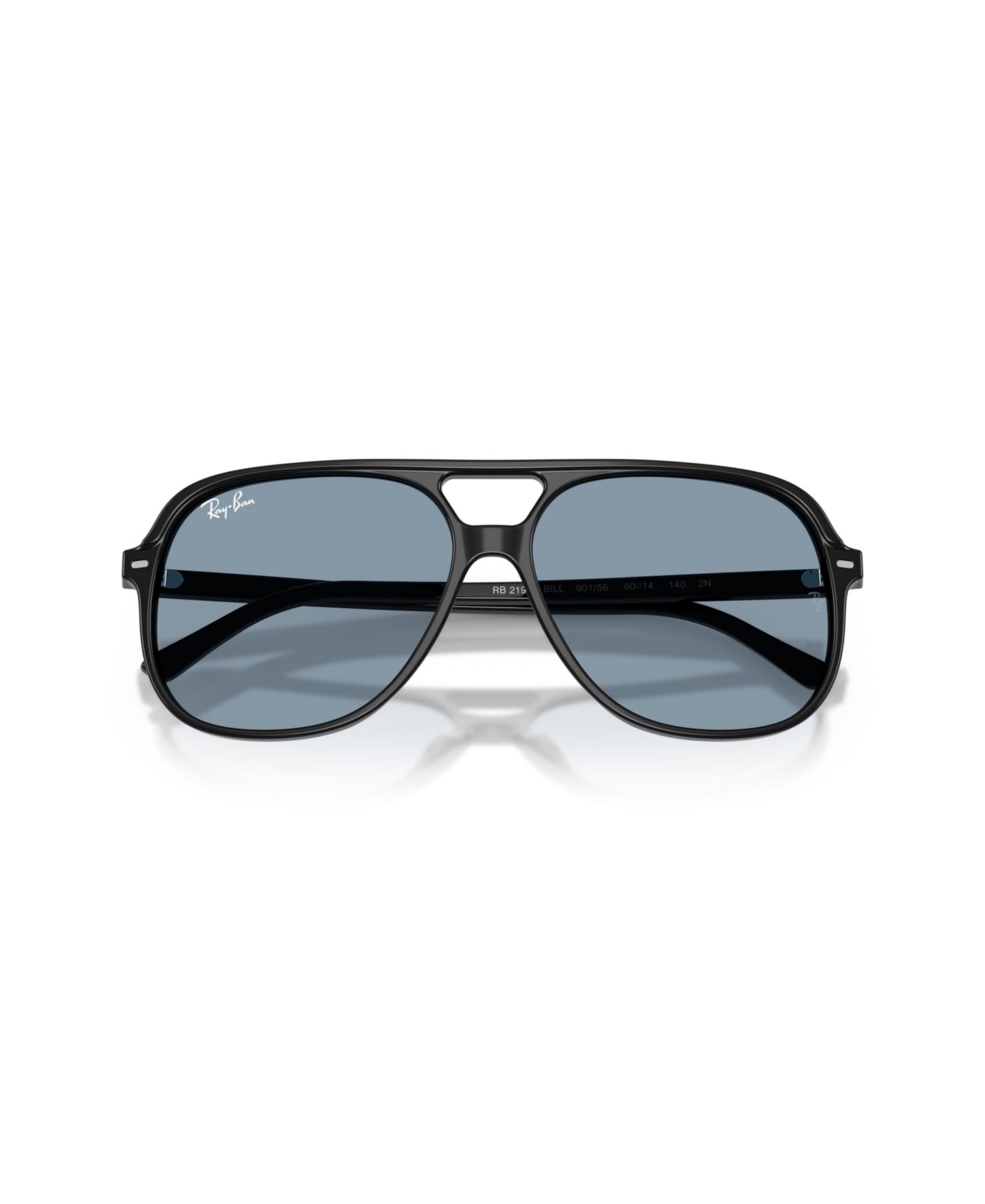 Солнцезащитные очки Ray-Ban Unisex Square Sunglasses, Bill RB2198, цвет: Чёрный — фото 4