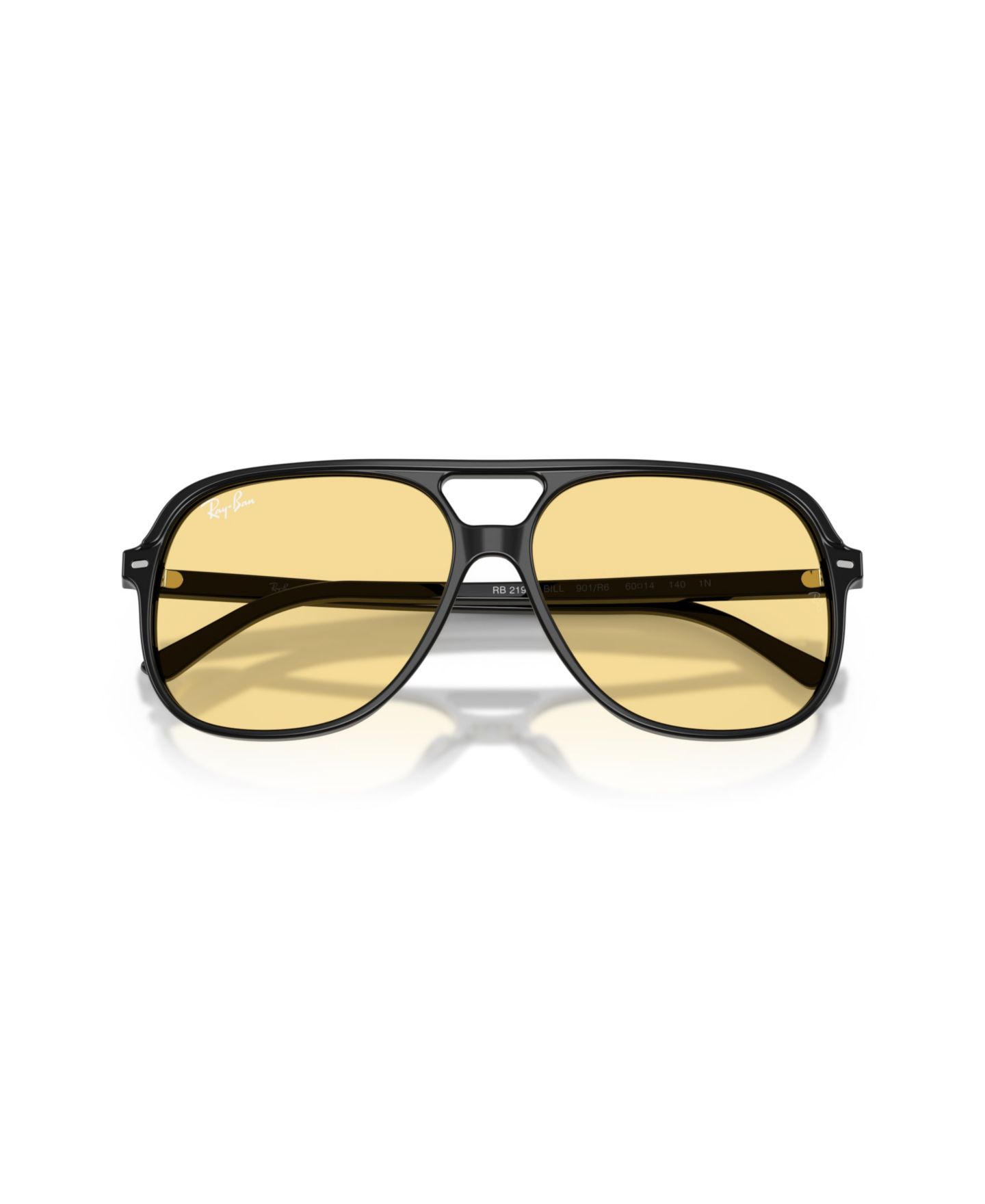 Солнцезащитные очки Ray-Ban Unisex Square Sunglasses, Bill RB2198, цвет: Чёрный — фото 5