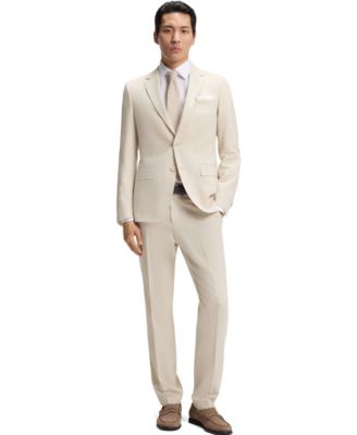 BOSS by Men's Micro-Patterned 2-Piece Slim-Fit Suit