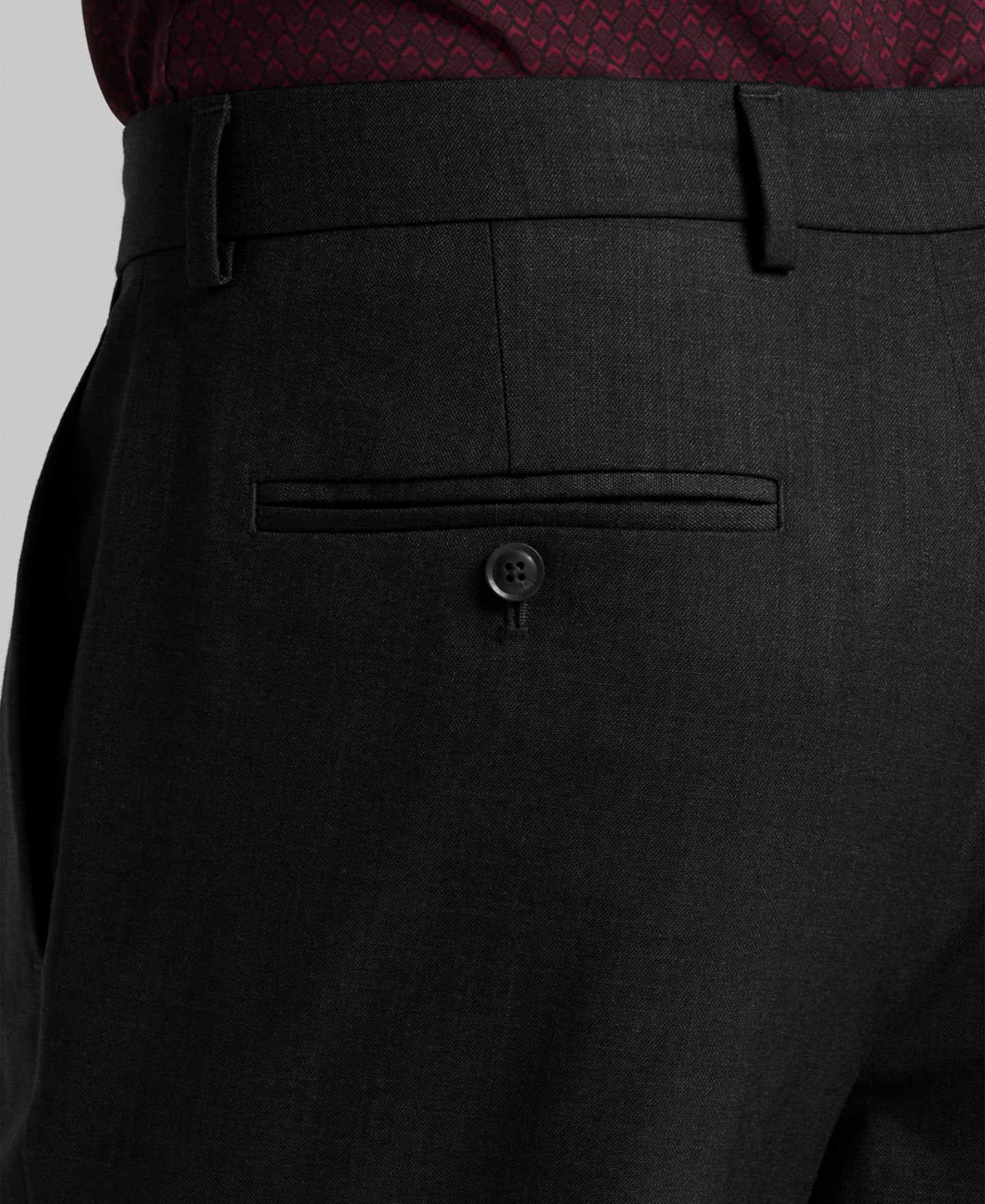 Мужские брюки Perry Ellis Portfolio Modern-Fit Sharkskin Dress Pants, цвет: Чёрный — фото 5