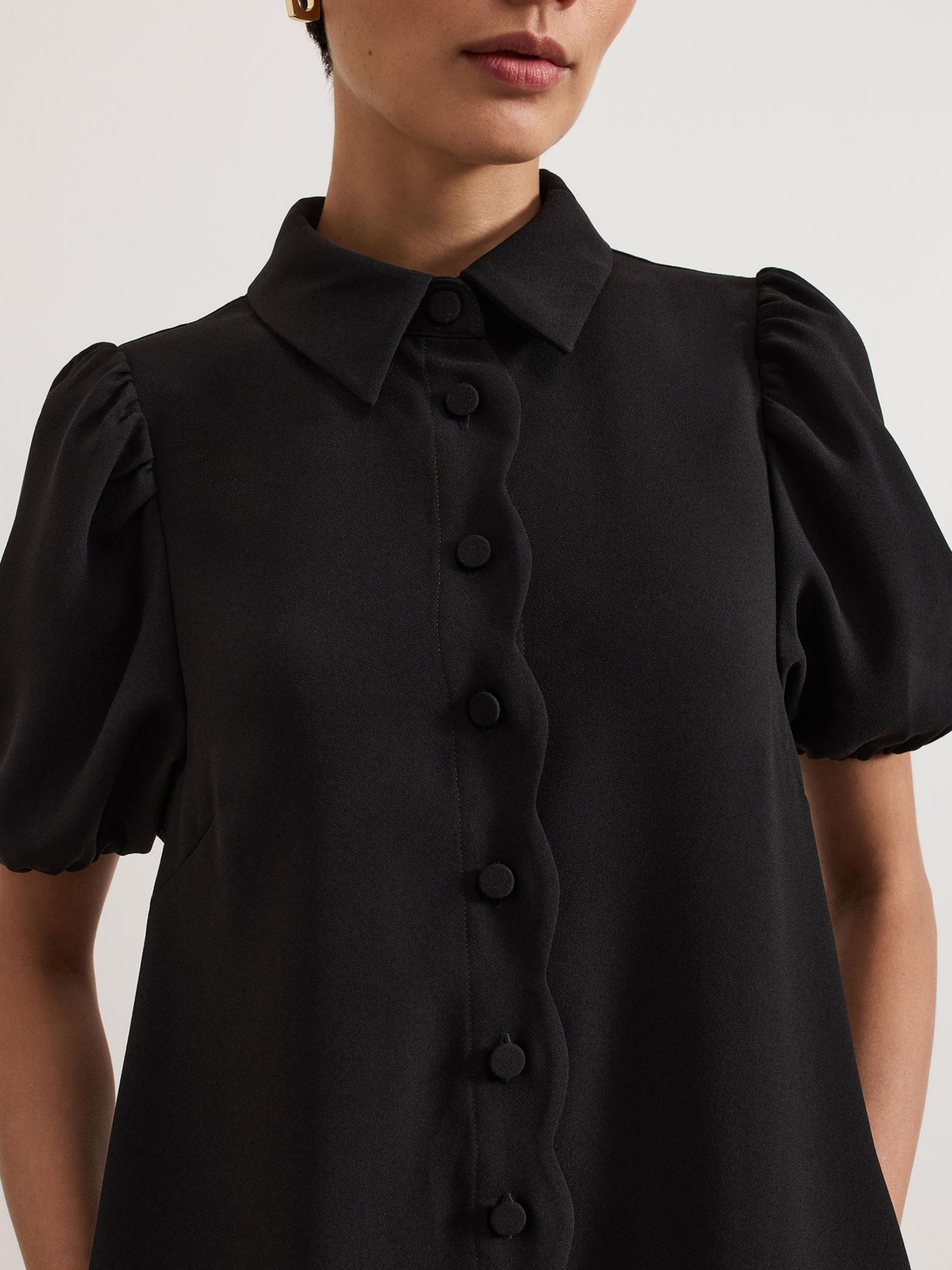 Women's Candice Scallop Detail Shirt Dress