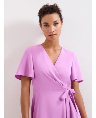 Women's Julissa Short Sleeve Wrap Midi Dress