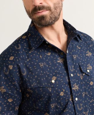 Men's Printed Short-Sleeve Shirt