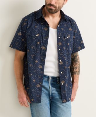Men's Printed Short-Sleeve Shirt