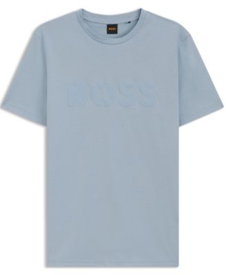 Men's Cotton-Jersey Large Logo Print T-Shirt