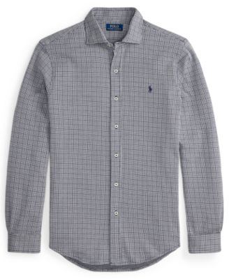 Men's Glen Plaid Spread Collar Shirt