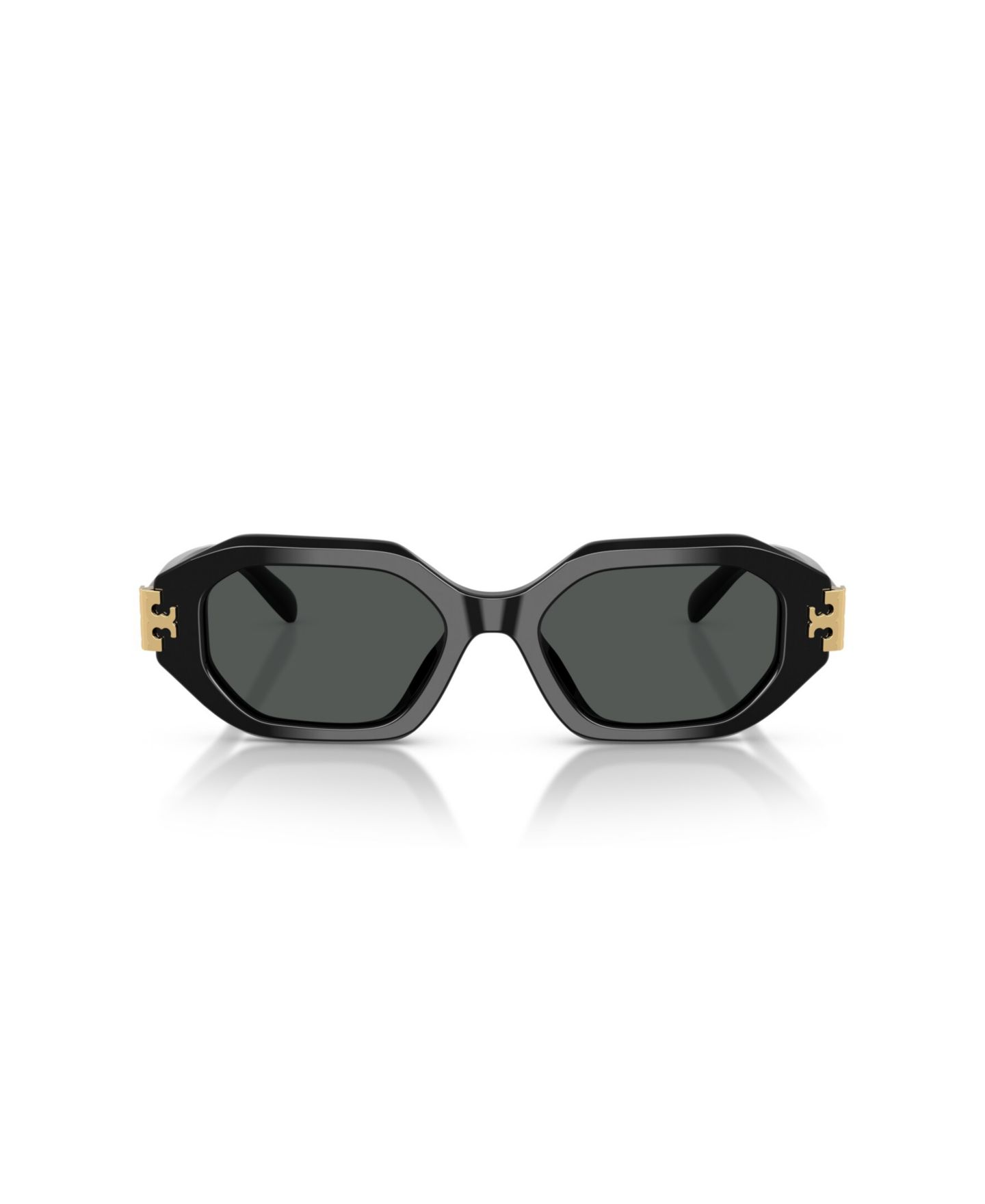 Женские солнцезащитные очки Tory Burch Geometric Sunglasses, TY7234U, цвет: Чёрный — фото 2