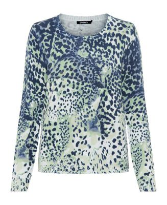 Women's Animal Print Camo Sweater