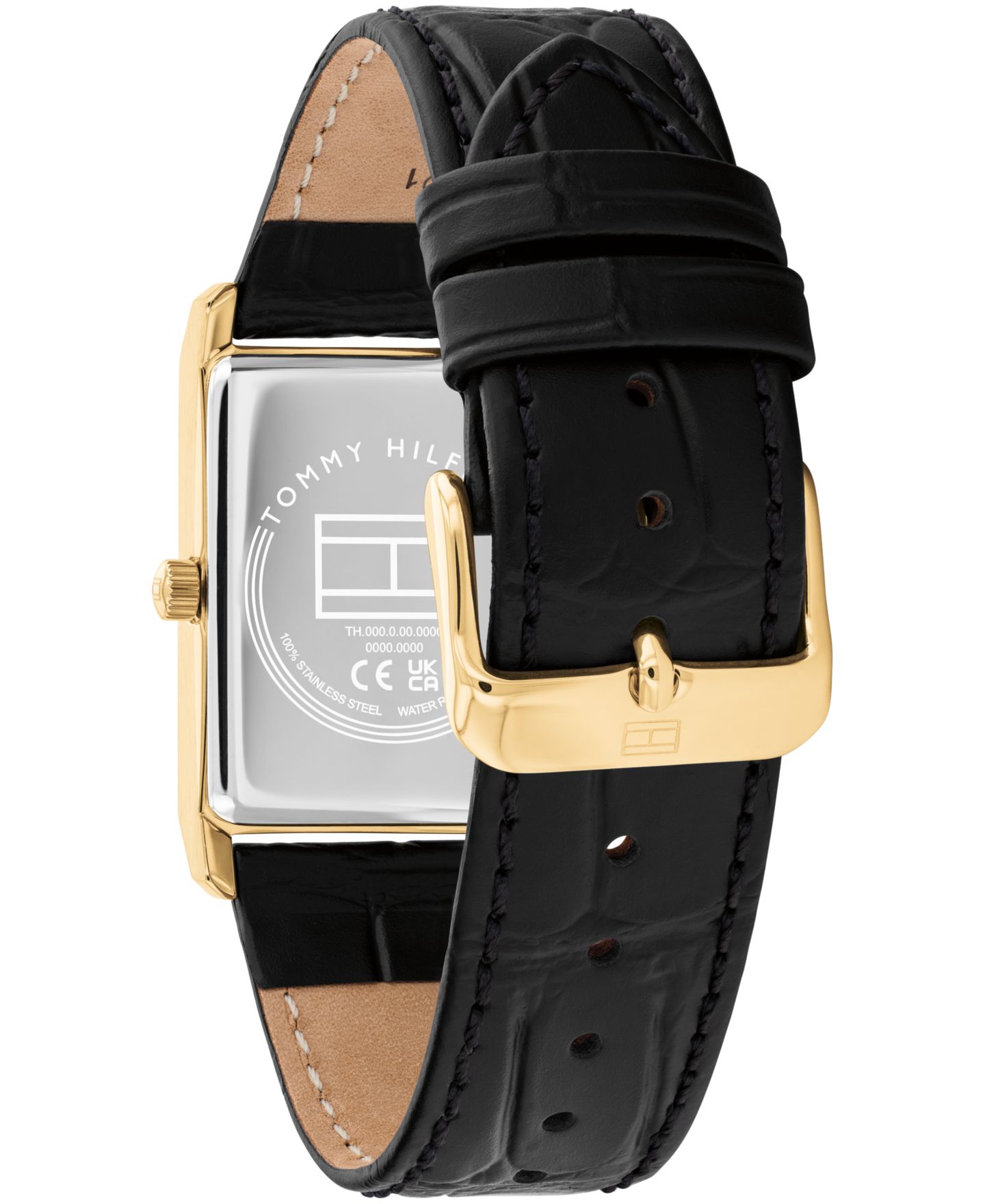 Мужские часы Tommy Hilfiger Quartz Black Leather Watch, 25.5 mm — фото 3