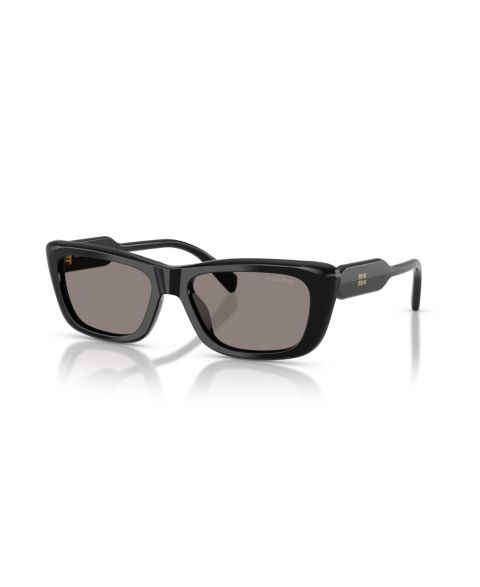 Женские солнцезащитные очки MIU MIU Rectangle Sunglasses, MU B12S, цвет: Чёрный