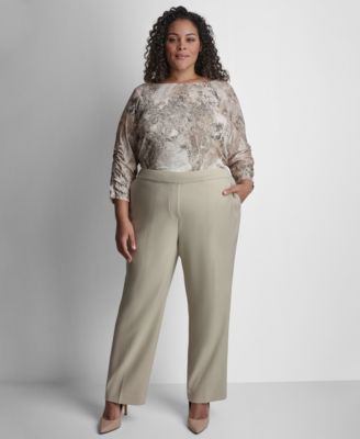 Plus Size Mid-Rise Ankle Pant