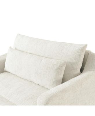Chenille Sofa Bed, 59.5-Inch Sleeper Sofa, Loveseat.