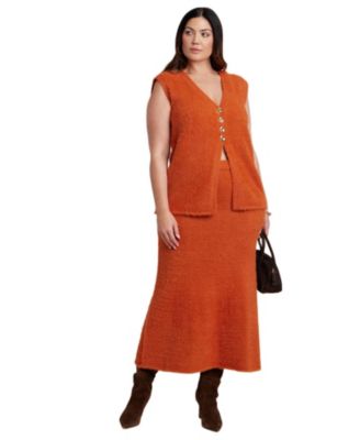 Women's Fuzzy Maxi Sweater Skirt