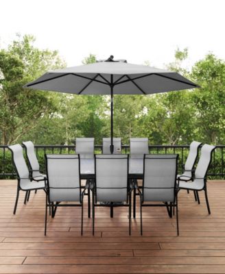Oasis 11-pc Outdoor Dining Set