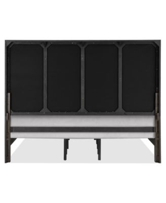 Ryder 63" Oak Veneer Upholstered King Bed