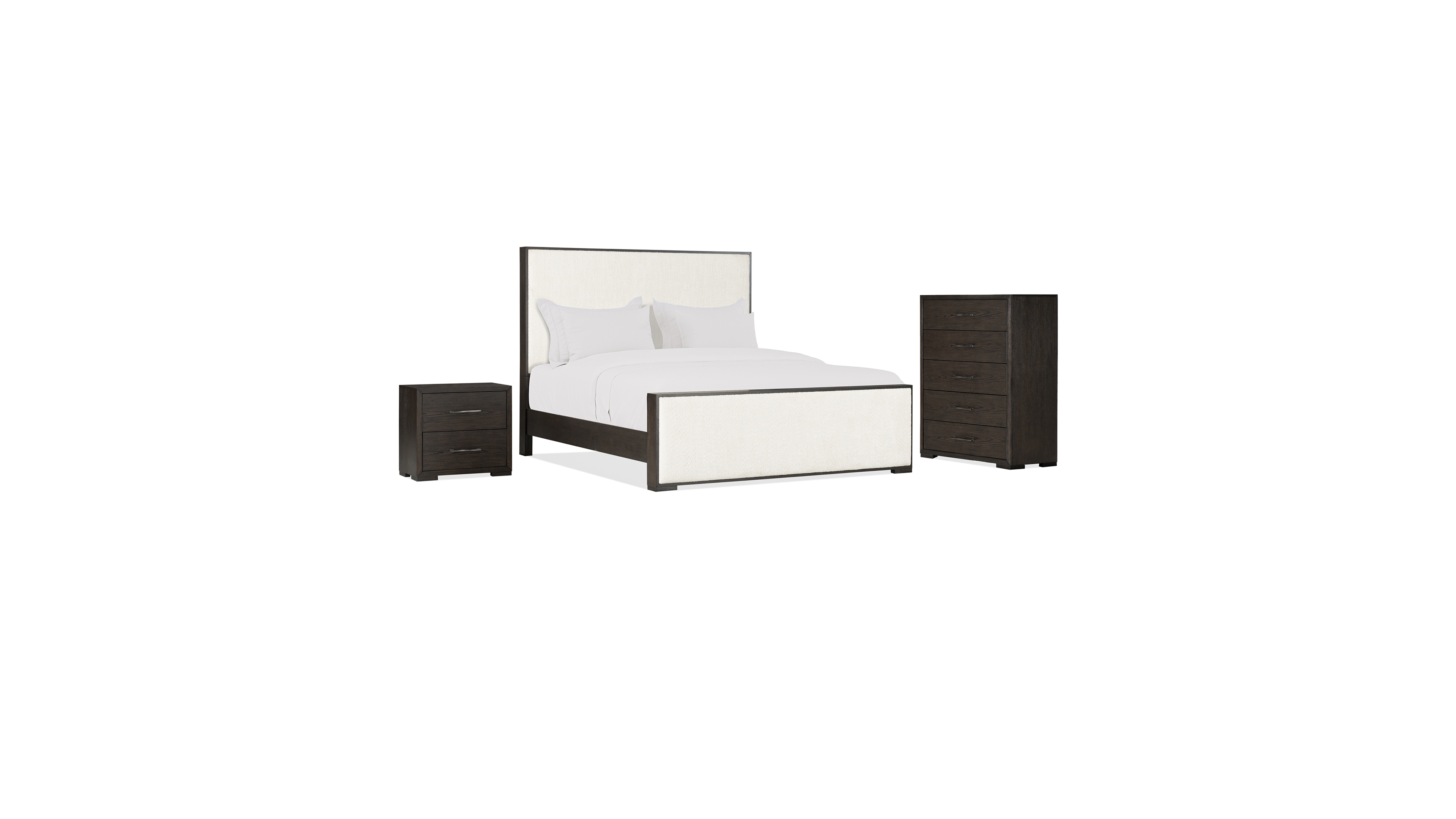 Ryder 3-Pc. Oak veneer King Bed, Chest and Nightstand Set