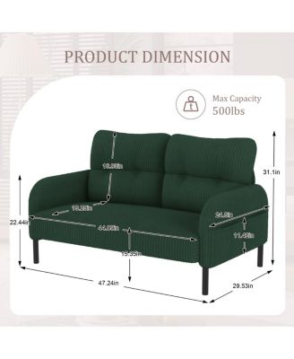 corduroy double sofa for living rooms & bedrooms