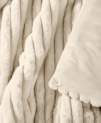 Channel Faux Fur 3-Pc. Comforter Set, King