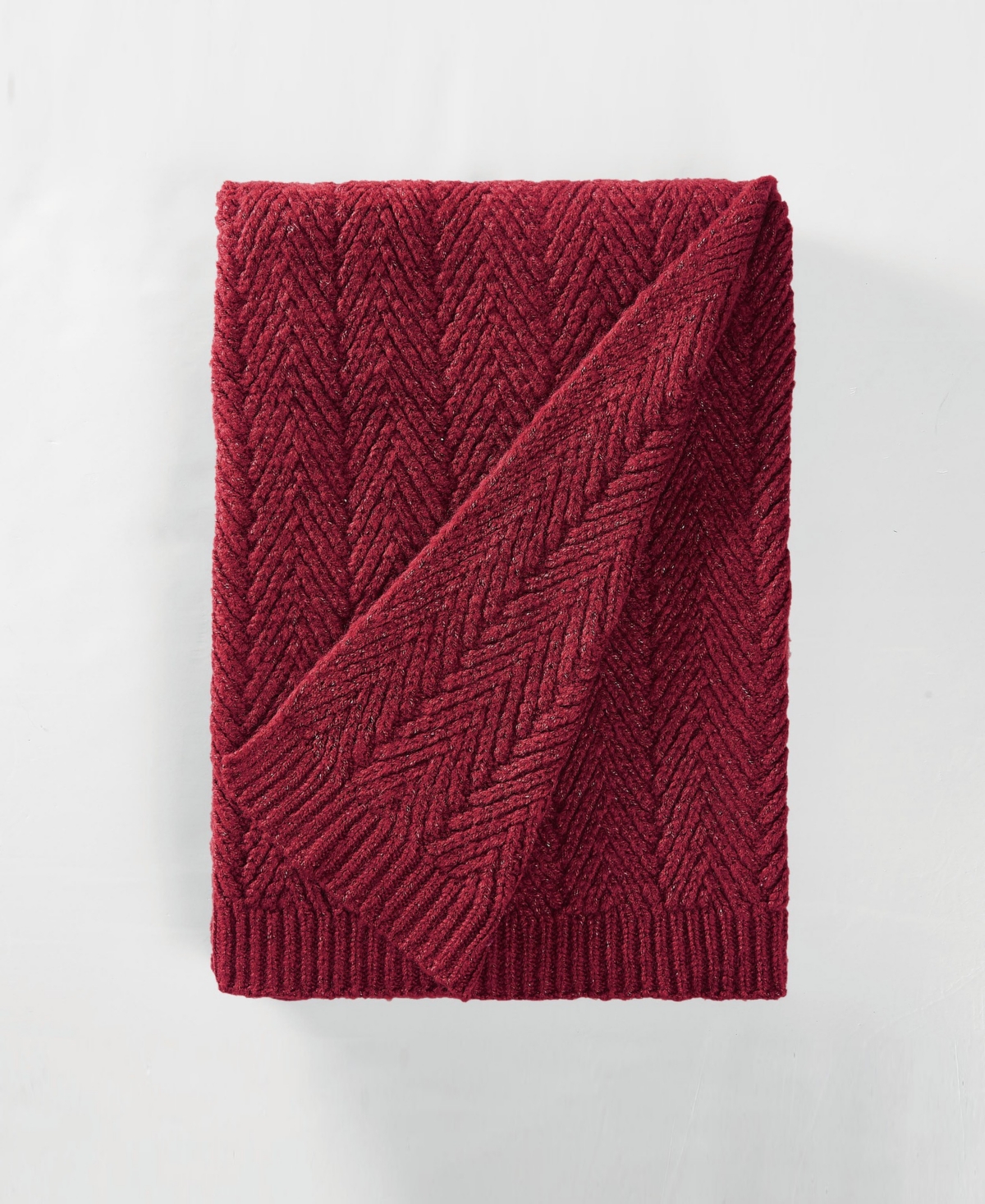 Frye Chevron Faux Mohair Throw, 50" x 70"