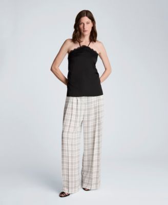 Women's Wide-Leg Triple Pleated Pants