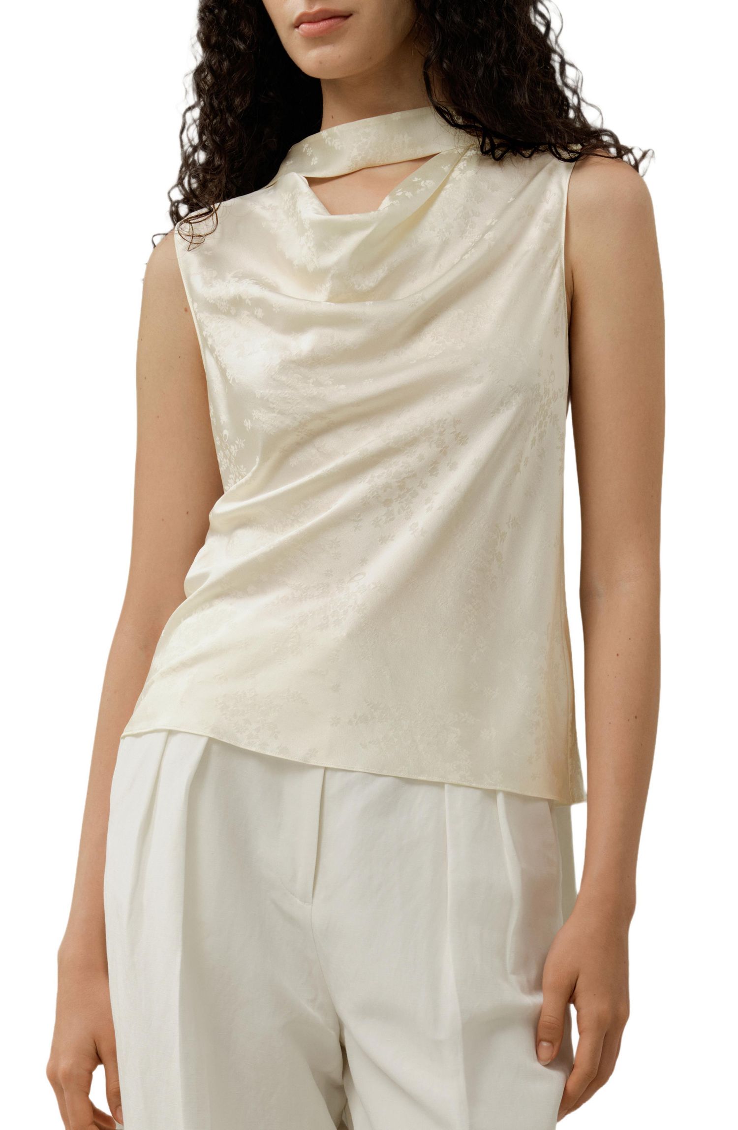Women's Ying Jacquard Silk Tank