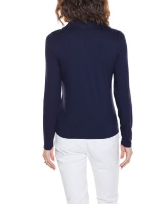 Women's Long-Sleeve Collared Neck Top