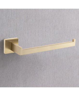 8 - Piece Bathroom Hardware Set, Stainless Steel Bath Towel Holder, Square Wall Mounted Towel Rack, Brushed Gold Towel Bar for Bathroom