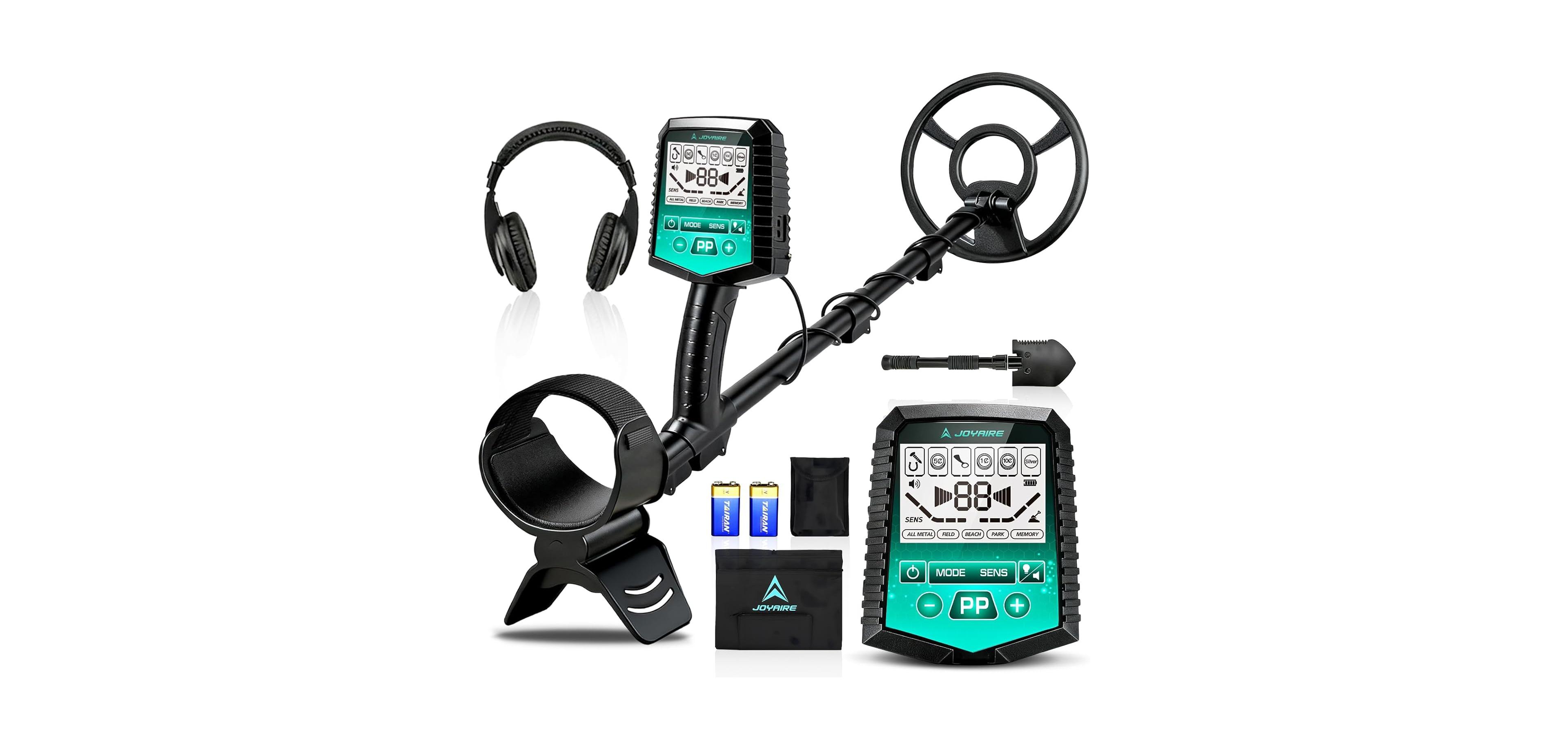 Joyaire Professional Metal Detector for Adults, Waterproof Gold Finder with Dsp Chip, 6 Modes, 11" Coil & Backlit Lcd for Beach and Field